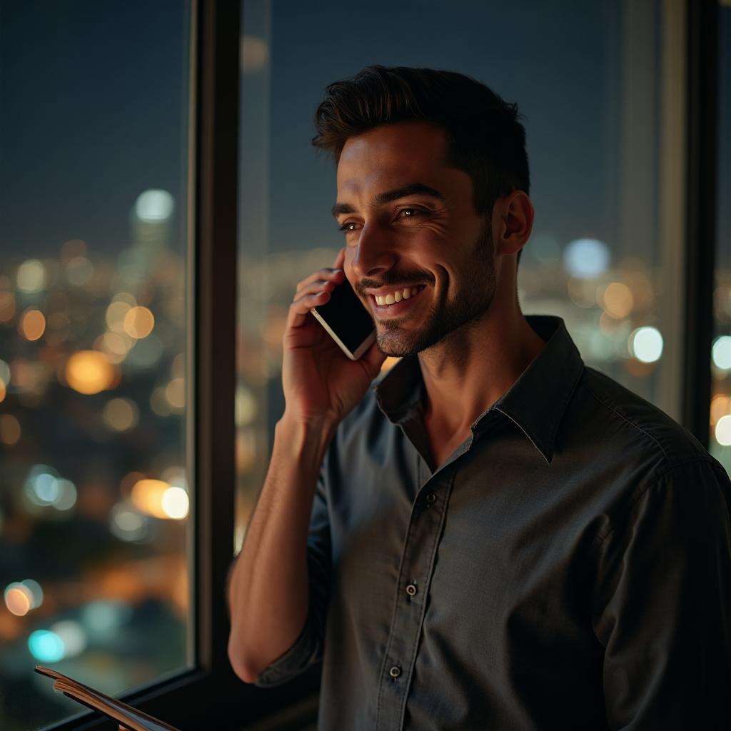 Homem fazendo agendamento